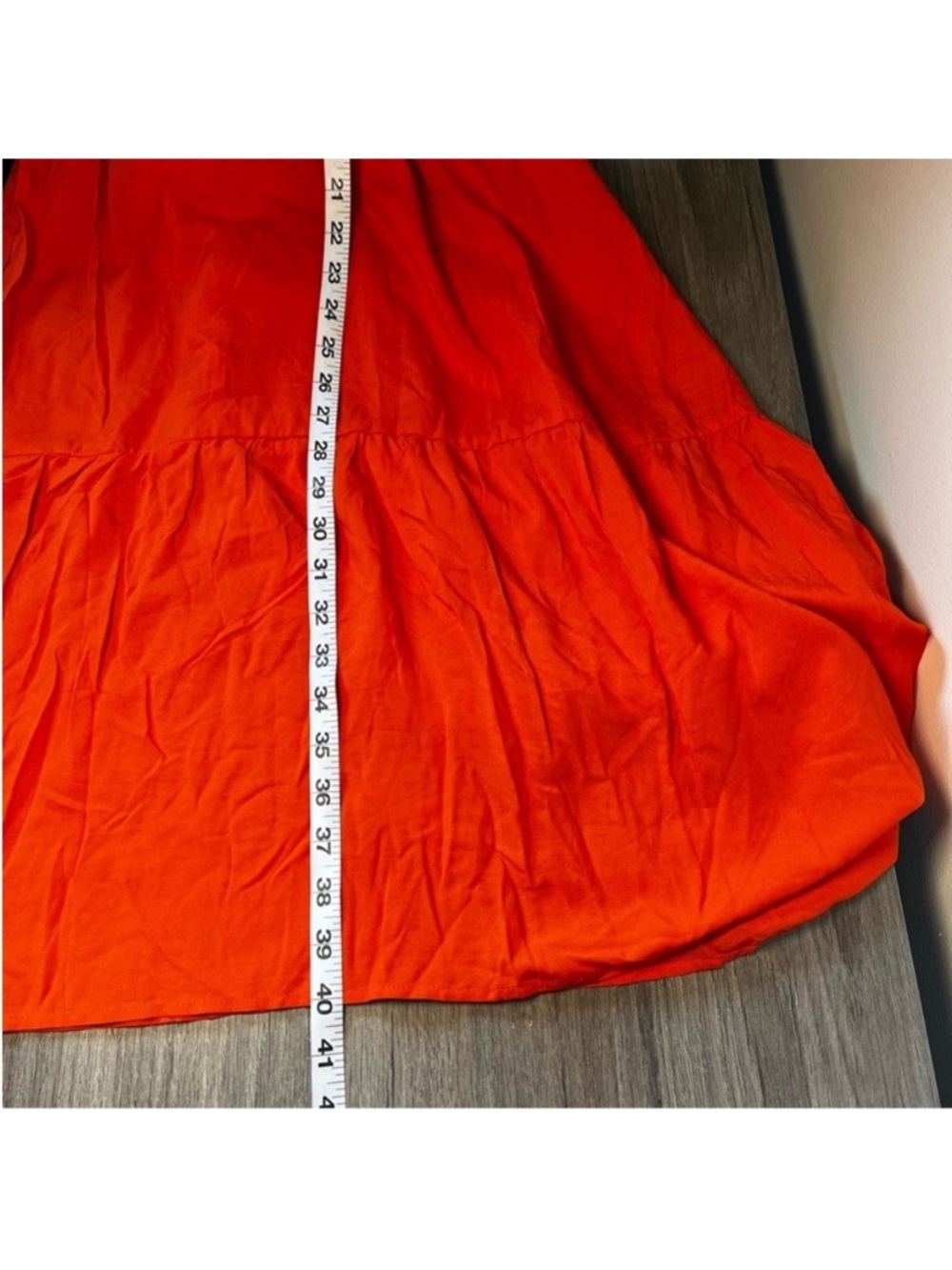 C+D+M Orange Halter Tie Tiered Maxi Dress XL - Picture 15 of 16